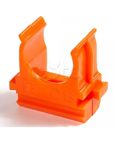 Крепёж-клипса для труб АБС-пластик оранжевая д32 в малой упаковке (10шт/500шт уп/кор) Промрукав (PR13.0115) в Прокопьевске Держатели, клипсы, скобы Pintop.ru