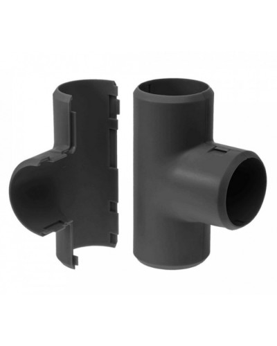 Тройник разборный черный д25 (30шт/300шт уп/кор) Промрукав (PR13.0197) в Прокопьевске Повороты, муфты, тройники Pintop.ru