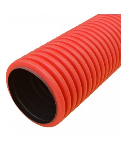 Труба гофрированная двустенная ПНД жесткая тип 750 (SN14) красная д125 5,7м (34,2м/уп) Промрукав (PR15.0130) в Прокопьевске Труба гофрированная Pintop.ru