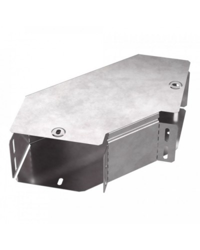 Угол горизонтальный 90 градусов с крышкой Стандарт 150х100 Промрукав (PR16.0416) в Прокопьевске Аксессуары для лотков Pintop.ru