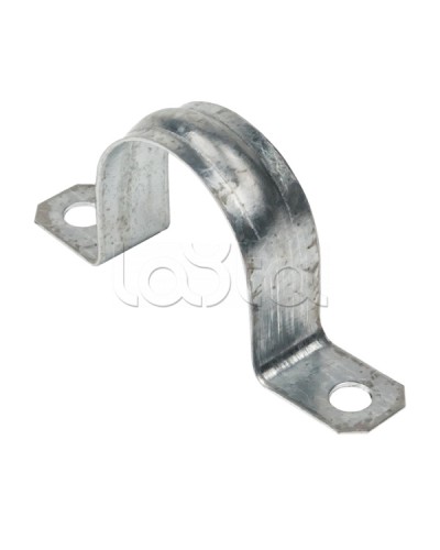 Скоба металлическая двухлапковая d31-32 мм (50 шт) EKF PROxima (sm-2-31-32) в Прокопьевске Держатели, клипсы, скобы Pintop.ru