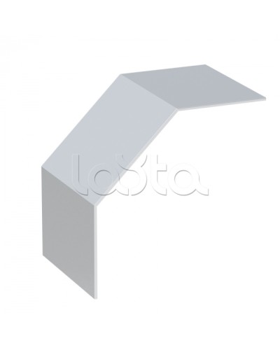 Крышка на угол 90 градусов вертикальный внешний лестничный усиленная 100x600 мм (2 мм) EKF (kvoltp90100600-2) в Прокопьевске Аксессуары для лотков Pintop.ru