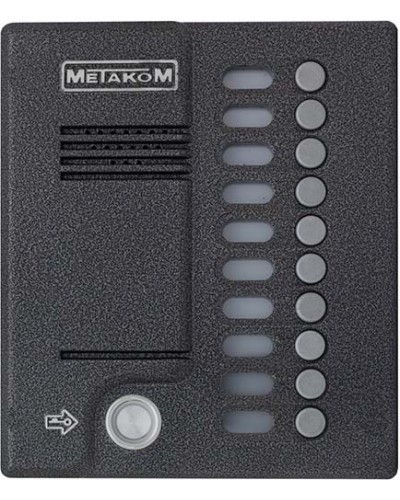 Блок вызова домофона Метаком MК10.2-TM4EN в Прокопьевске Вызывные аудиопанели малоабонентные Pintop.ru