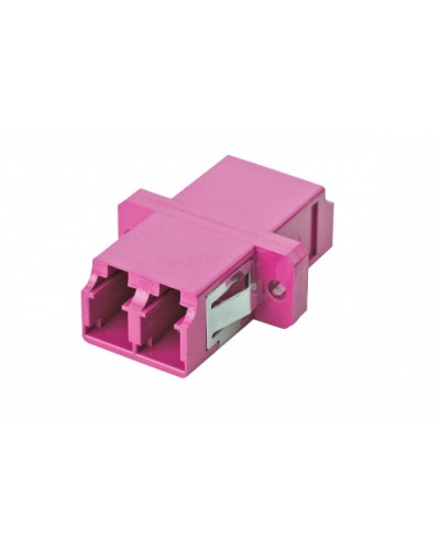 Адаптер OM4, LC дуплекс, с фланцами, пурпурный Eurolan (36A-40-2L-02MG) в Прокопьевске Проходные адаптеры Pintop.ru