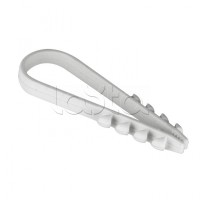 Дюбель-хомут для круглого кабеля (19-25мм) белый (100шт.) EKF PROxima (plc-ncc-19x25w)