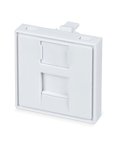 Вставка 45x45 (Mosaic) для 1 модуля формата Keystone Jack (FP-45-1M) Пожтехкабель СКС (202-031) (аналог Mosaic) в Прокопьевске Модули Keystone Pintop.ru