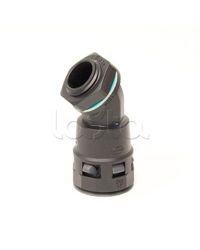 Монтажный комплект муфта 45 грд. труба-коробка DN 23 мм, М25х1,5, полиамид, цвет черный DKC PACL23M25N в Прокопьевске Крепеж: Дюбели, шурупы, саморезы Pintop.ru