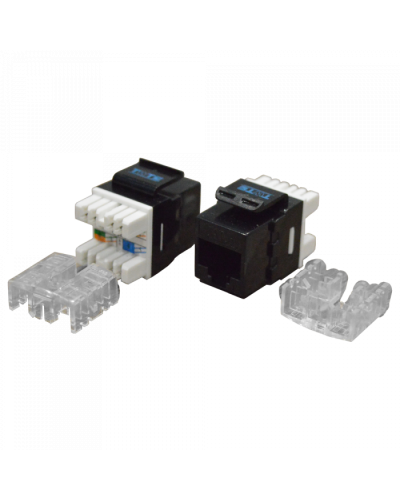 Модуль Keystone RJ45, Cat.6, UTP, 180 градусов, черный TWT (TWT-OK45UTP180/6-BK) в Прокопьевске Модули Keystone Pintop.ru