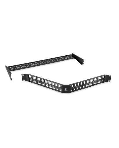 Угловая модульная патч-панель 19, 48 портов, 1U Cabeus (PLBHD-48-CON) в Прокопьевске Патч панель Pintop.ru