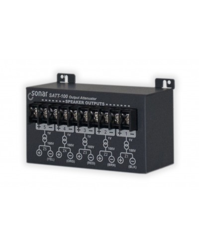 Блок аттенюаторов для настольныx усилителей Sonar SATT-100 в Прокопьевске Система оповещения и трансляции Sonar Pintop.ru