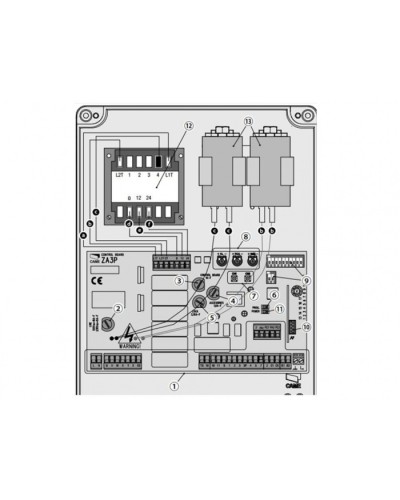 Блок управления для приводов распашных ворот Came 002ZA3P в Прокопьевске Автоматизация ворот Pintop.ru