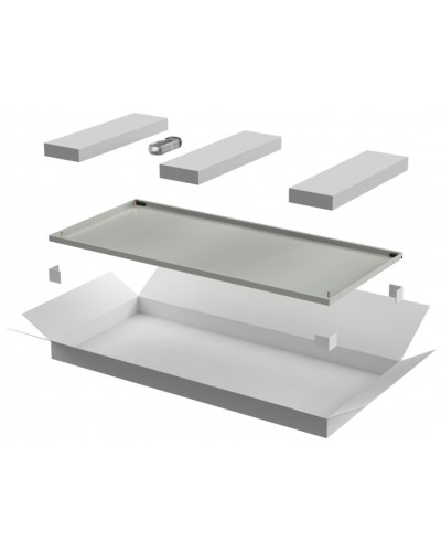 ITK LINEA N Дверь металлическая 600мм шкафа 33U сер. (LN35-33U6X-DM) в Прокопьевске Аксессуары для стоек и шкафов Pintop.ru