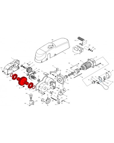 Клемная колодка подключения с держателем предохранителя Came 119RIE205 в Прокопьевске Запчасти для шлагбаумов и автоматики Pintop.ru