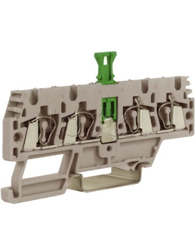 Зажим, 2 ввод/2 вывода, серый 2,5 кв.мм, с размыкателем DKC ZHMS10GR в Прокопьевске Держатели, клипсы, скобы Pintop.ru