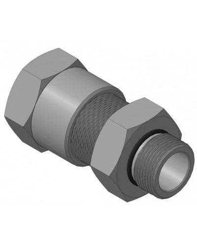 Кабельный ввод с резьбой G3/4 для открытой прокладки кабеля с проходным диаметром d=12-16 мм Спектрон КВН-16-Н-G3/4 в Прокопьевске Аксессуары для кабель-канала Pintop.ru