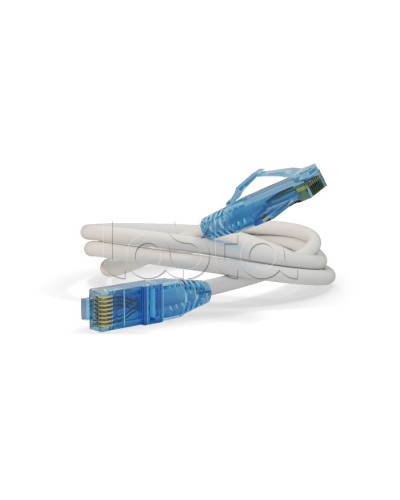 Патч-корд Hyperline PC-LPM-UTP-RJ45-RJ45-C6-3M-LSZH-WH в Прокопьевске Патчкорды (медные) Pintop.ru