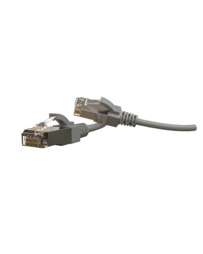 Патч-корд S/FTP Hyperline (PC-LPT-SFTP-RJ45-RJ45-C6-3M-LSZH-GY) в Прокопьевске Патчкорды (медные) Pintop.ru
