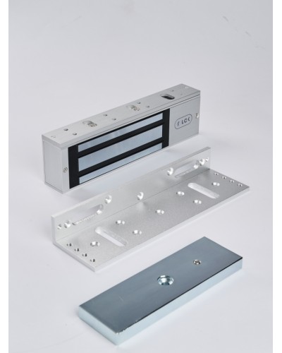 R-Lock RL-EML500-L0S - Электромагнитный замкок, 500кг, DC12/24B, цвет серебристый сатинированный алюминий RAL 7047 в Прокопьевске Электромагнитные замки Pintop.ru