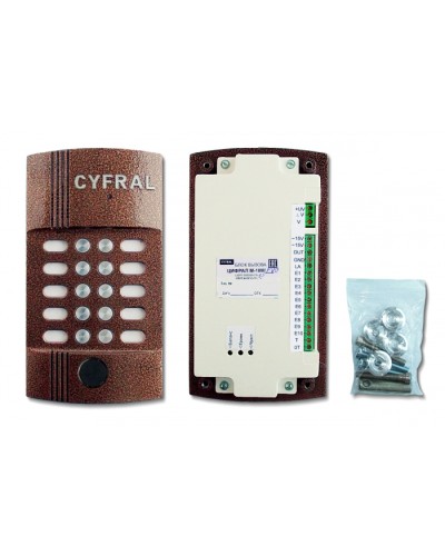 Блок вызова видеодомофона на 10 абонентов Цифрал M-10M/PVC в Прокопьевске Блоки вызова многоабонентные Pintop.ru