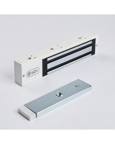 R-Lock RL-EM280-LSW - Электромагнитный замкок, 280кг, DC12/24B, цвет белый, RAL9016(белый), два датчика втроены в корпус замка: датчик Холла и магнито-контактный датчик в Прокопьевске Электромагнитные замки Pintop.ru