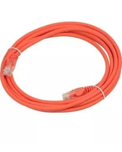 Патч-корд RJ45 - RJ45, 4 пары, UTP, категория 5е, 7 м, оранжевый, LSZH LANMASTER LAN-PC45/U5E-7.0-OR в Прокопьевске Патч-корды и пигтейлы Pintop.ru