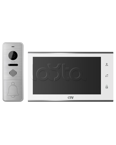 Комплект видеодомофона CTV-DP4705AHD (белый) в Прокопьевске Комплекты домофонов Pintop.ru