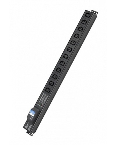 Блок распределения питания вертикальный для 19 шкафов DKC R5VIEC12CBOP в Прокопьевске Блоки розеток Pintop.ru