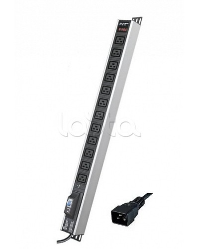 Блок распределения питания вертикальный для 19 шкафов DKC R5V12CBOPCDC19 в Прокопьевске Блоки розеток Pintop.ru