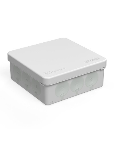 Коробка распред. 60-0303м двухкомп. безгалогенная (HF) 100х100х40 (8шт/уп) Промрукав (60-0303м) в Прокопьевске Распределительные коробки Pintop.ru