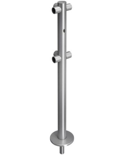 Стойкаограждения съемная Т-образная Oxgard ВЗР 1996Р.21-07 в Прокопьевске Ограждения Pintop.ru