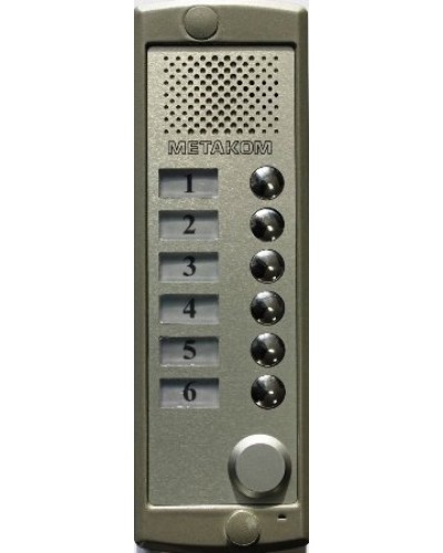 Блок вызова домофона Метаком MK6-K-RF в Прокопьевске Блоки вызова многоабонентные Pintop.ru