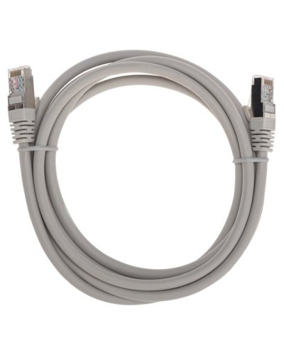 Патч-корд S/FTP, CAT 6A (10G), RJ45-RJ45, 28AWG, LSZH, серый, 2м REXANT 02-0390-2 в Прокопьевске Патчкорды (медные) Pintop.ru