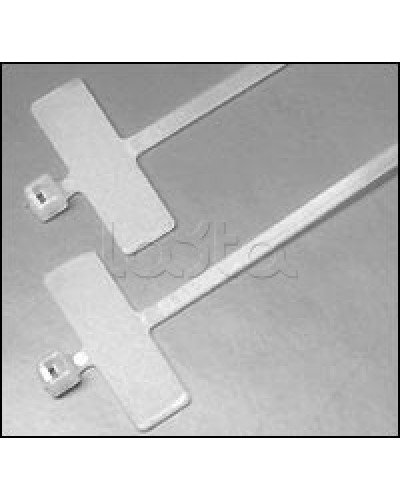 Хомут-стяжка нейлоновый, неоткрывающийся, с площадкой для маркировки 200x2.5 мм Hyperline GTK-200MC (100 шт/уп.) в Прокопьевске Стяжки-хомуты Pintop.ru