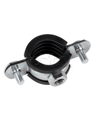 Хомут стальной 1 1/2 (47-52 мм), с уплотнителем EKF (hsu1112) в Прокопьевске Крепежные изделия Pintop.ru