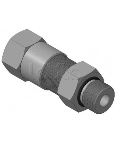 Кабельный ввод с резьбой G1/2 мм для прокладки кабеля в металлорукаве РЗ-ЦП-10, с уплотнением кабеля и проходным диаметром кабеля d=4-8 мм Спектрон КВМ-10/8-М-G1/2 в Прокопьевске Аксессуары для кабель-канала Pintop.ru