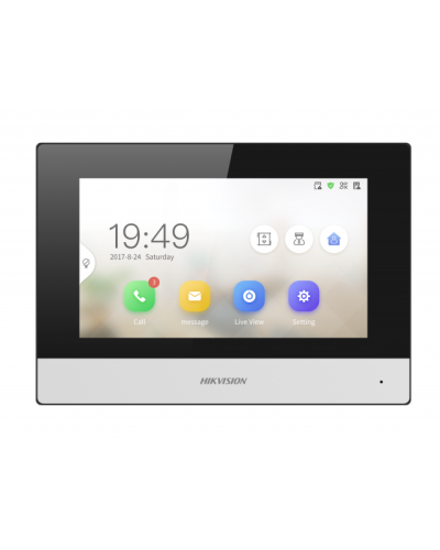 IP видеодомофон сенсорный с Wi-Fi Hikvision DS-KH6320-WTDE1 в Прокопьевске Абонентские IP устройства Pintop.ru