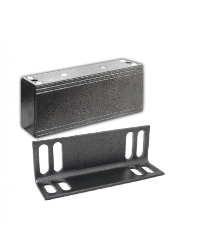 Замок электромагнитный Олевс М2-300 с уголком серебряный антик в Прокопьевске Электромагнитные замки Pintop.ru