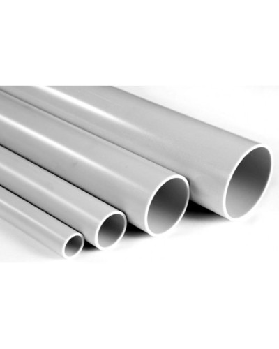 Труба гладкая ПВХ жесткая тяжелая диам 25, цвет серый (3м) Экопласт 31025 в Прокопьевске Гладкая труба Pintop.ru