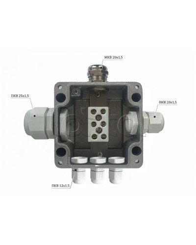 Металлическая коробка соединительная Магнито-контакт МКС 2ВК «МОРОЗ» с датчиком вскрытия корпуса (тампером), IP66/IP68 в Прокопьевске Распределительные коробки Pintop.ru