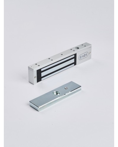 R-Lock RL-EM180-L0S - Электромагнитный замкок, 180кг, DC12/24B, цвет серебристый сатинированный алюминий RAL 7047 в Прокопьевске Электромагнитные замки Pintop.ru