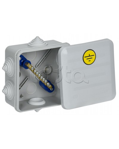 Коробка КУП КМ41361 100х100х50мм IP44 6 вв. (7035) IEK (UKO21-100-100-050-K41-55U) в Прокопьевске Распределительные коробки Pintop.ru