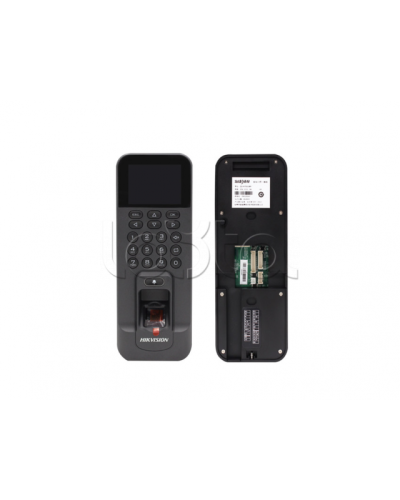 Терминал доступа со встроенным считывателем отпечатков пальцев Hikvision DS-K1T804BF в Прокопьевске Считыватели Pintop.ru