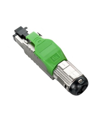 Разъем полевой оконцовки RJ-45 8P8C Hyperline PLUE-8P8C-S-C6A-SH-GN в Прокопьевске Коннекторы и разъемы Pintop.ru