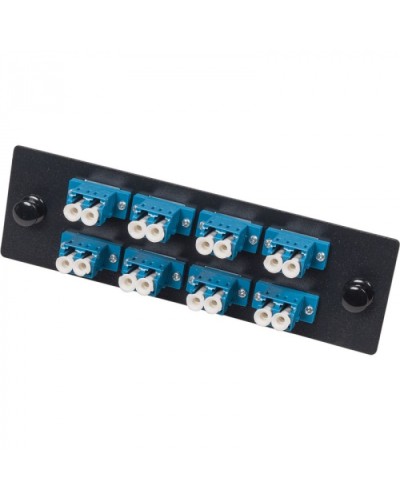 Адаптерная панель для кроссов LAN-FOBM с 8 дуплексными адаптерами LC/OM2 LANMASTER (LAN-APM-8x2LC/OM2) в Прокопьевске Проходные адаптеры и розетки оптические Pintop.ru