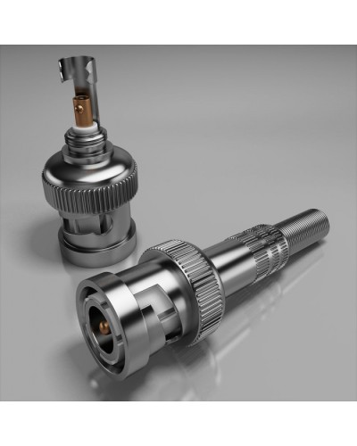 Разъем штекер BNC под винт с пружиной в металлическом корпусе ПожТехКабель PTK-Accessories в Прокопьевске Коннекторы Pintop.ru